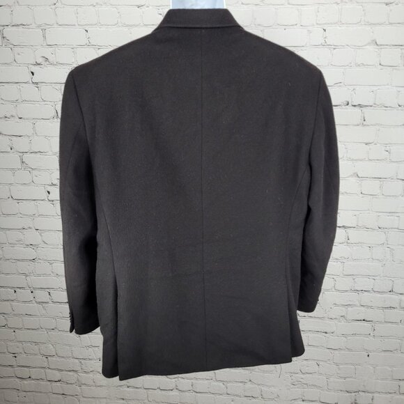 Michael Kors Black 100% Camel Hair 2 Button Blazer Sport Coat Size 46R - Picture 2 of 14